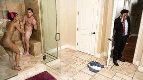 ”Demi Sutra Fucks Her White Boyfriend Under Wraps - The Reunion P1”