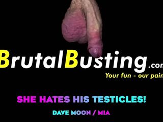 This babe Completely Detests His Balls!! Kicking, Stomping with Impure Soles on Testicles!