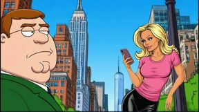 Cuckold&#039;s Sexual Fantasies. Cartoon. Parody
