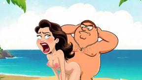 Cuckold&#039;s Sexual Fantasies. Cartoon. Parody