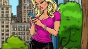 Cuckold&#039;s Sexual Fantasies. Cartoon. Parody