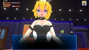Bowsette Dominates with Foot Worship Spicy Pegging Action