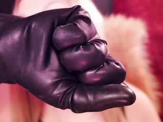 ASMR in working rubber gloves, fetish SFW video.