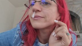 MESSY SNOT FACIAL & TONGUE PLAY – Thick Sticky Mucus Everywhere