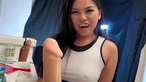 cindy starfall tifa cosplay - making cum