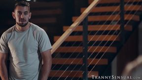 Trans stepmom Jamie French lost her ring but finds Dante Colles cock