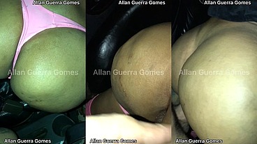 Comi o cuzinho apertado e gostoso da trans no carro com o lutador de MMA Allan Guerra Gomes