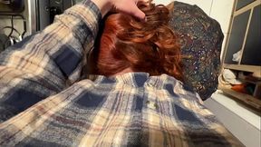 La pongo a chupar en la cocina