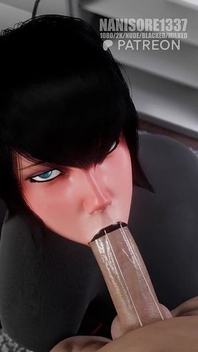 Mavis Sloppy Blowjob Rule34 3D Animation