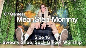 🫵🏻6’7 Mean Giantess Step-Mom’s Sweaty Stinky Size 16 Feet Dominate You🦶🏻