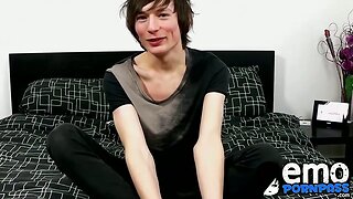 Cute Jesse Andrews plans to spend his porn money on socks