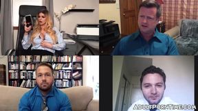 Busty Brooklyn Chase made my dick hard by dildo drilling herself