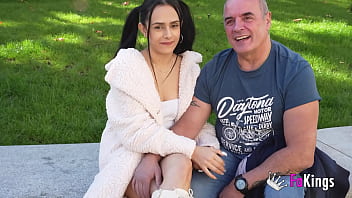 Proof of love: 22yo Valen Pink introduces us her 55 YEARS OLD SUGARDADDY and bangs him for us