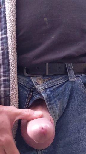 Masturbating Outdoors - Showing off for Neighbours Wearing Jeans Talking Dirty and Cumming - Rockard Stepdaddy