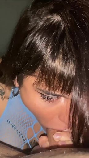 HAIRY PUSSY Nadja Rey sucks and rides big dick until she swallow cum