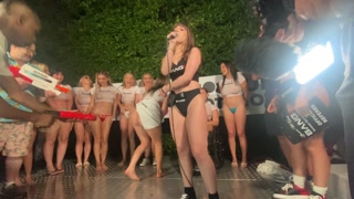 Bang! Wet T-Shirt Contest at PornCrush Pool Party with Blake Blossom, Summer Vixen, Rissa May