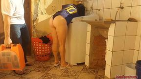Washing Machine Fix Turns into Hot Married Housewife Trade
