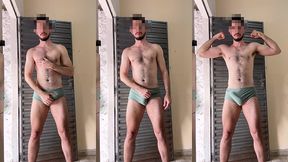 throbbing bulge in speedo swim briefs