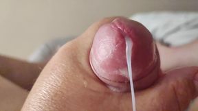 Lubed Slow Motion Closeup Wank and Cumshot