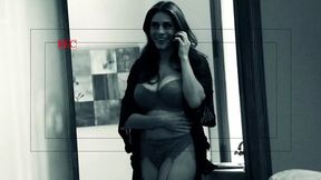 My girlfriend, a MILfy with pussy hair, absorbs it in her fullness