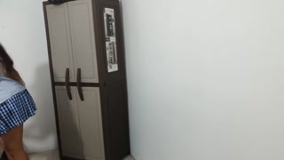 18 year old Latina student starts in homemade porn