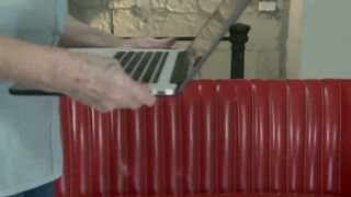 GRANNY SQUARES THE YOUNG BULL 80YEAROLD HORNY TIGRESS RAMS HER RETRO SLOT ASY FOR EPIC ANAL BLOWOUT