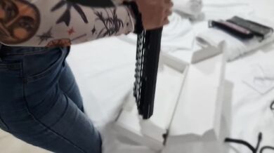 Bubble Butt GabrielaFoxx Cowgirl Riding Dick Cum On Belly Sex Swing