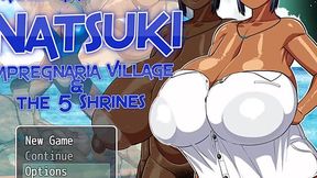 Busty Bronzed Babe Natsuki Teases & Flashes Huge Tits in Hentai Game Ep.1 to Make Captain Jerk Off