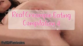 Real Creampie Eating compilation #4