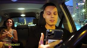 Daring beauty captivates with kinky taxi passion in thrilling fetish ride