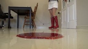 rubber boots trapped m