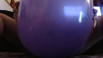 Big balloons to inflate to orgasm - Re-edited fetish video