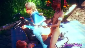 Elsa Annas Steamy 3D Hentai Encounter Packed with Cartoony Desire