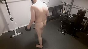 Fat Man Nude Workout 28 Legs