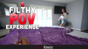 FILTHY POV - Blonde Kate Dalia &amp; Brunette Alexa Chains Share POV Cock