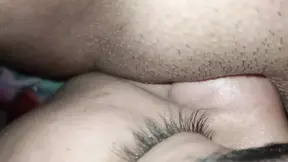 cheating on my cuckold hubby with a young guy in the lieving room and he didn't bring condoms so cums inside my pussy