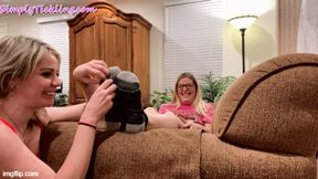 Kendra Lynn's Socks to Barefeet Tickled by Kody Evans HD MP4