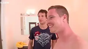 Hot Gay Threesome Under Shower