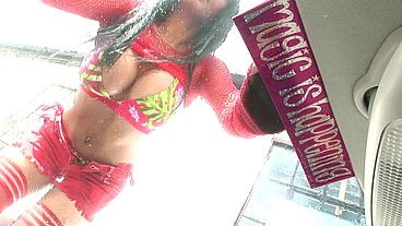 Latina With Big Tits Gets Fucked At The Car Wash