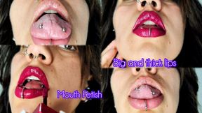 Using my fav lipstick to my big and thick lips - Mouth Fetish - Lipstick Fetish