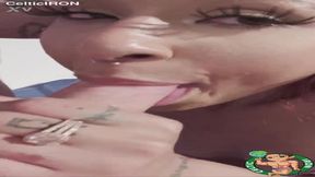 Petite teen Ryder Rey takes a hot and sloppy blowjob in POV