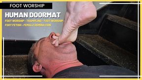 Human Doormat: Three Goddesses Clean Dirty Feet on the Submissive Before and After the Night Out (1080 EN SUB) - Foot Worship - Trampling - Foot Worship - Foot Fetish - Female Domination