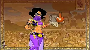 Princess Tempted by Dark Genie in Secret Ritual – Jafars Forbidden Lust Awakens