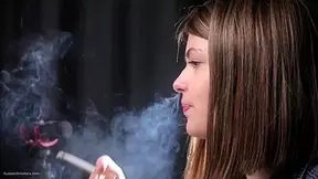 Side View Of Smoking 100mm Cigarette