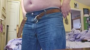 Fucking my flashlight filmed from beheind thrusting my heavy balls into it until I cum