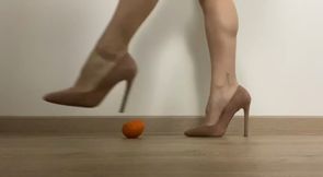 I will crush your balls and brain with my perfect feet