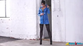 British MILF in PVC suit strips and humiliates you with JOI