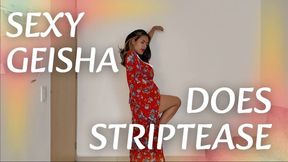 SEXY GEISHA DOES STRIPTEASE