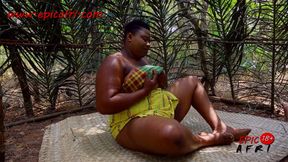 Lonely ebony wife sneaks out to masturbate (trailer)