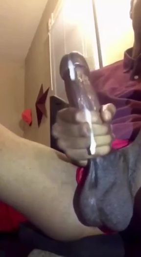 Passionately stroking my hard cock cumming hard